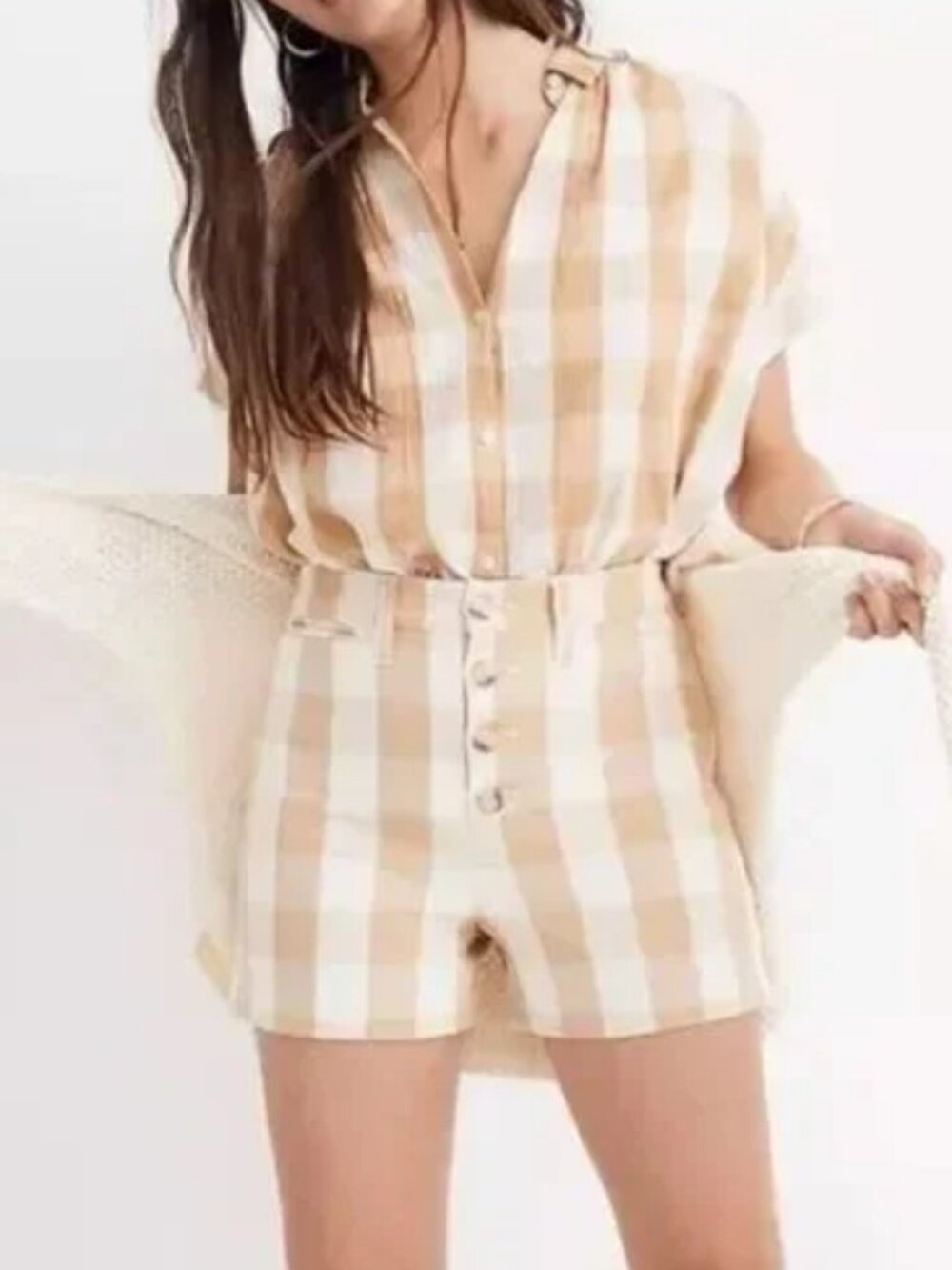 Madewell Gingham Emmett Shorts